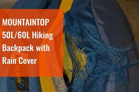 MOUNTAINTOP 50L/60L Hiking Backpack with Rain Cover