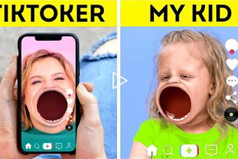 TIKTOK vs MY KID || How To Be A Cool Parent For Your KIDS