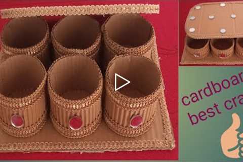 cardboard boxes ideas, diy Organizers for storage from cardboard, best out of waste, cardboard craft