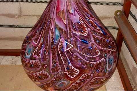Vase with Rectangular Murrine - Glass Blowing