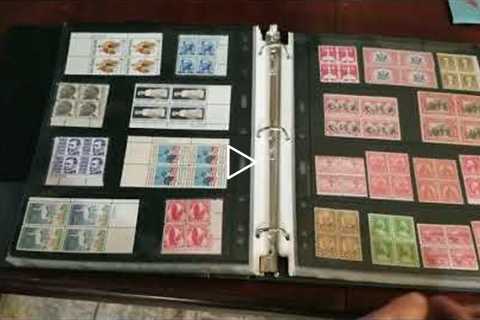 Stamp Collecting Panes, blocks, strips, and plate blocks on vario pages