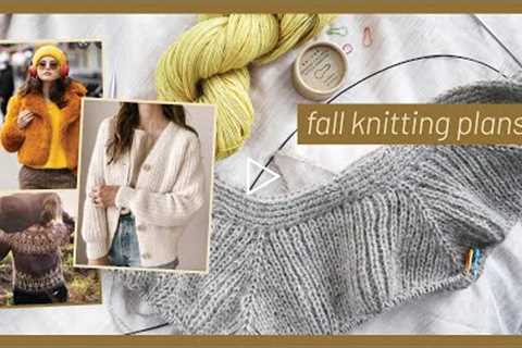 Fall knitting plans - patterns + yarn I'm excited for // inspiration, free patterns, cozy sweaters