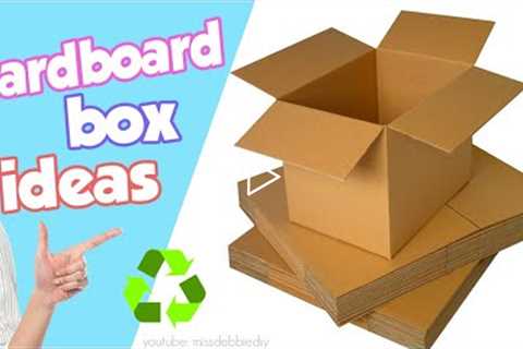 😍 You will love these 15 Ideas to make with cardboard boxes