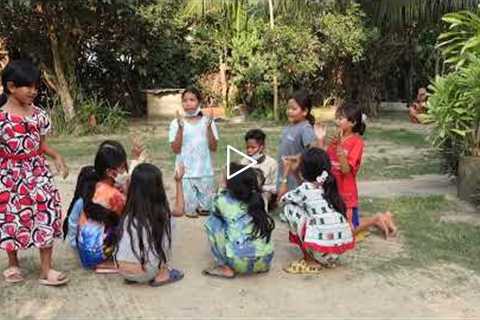 Hide scarf game (Leak Kanseng) - Khmer traditional | Fun outdoor game