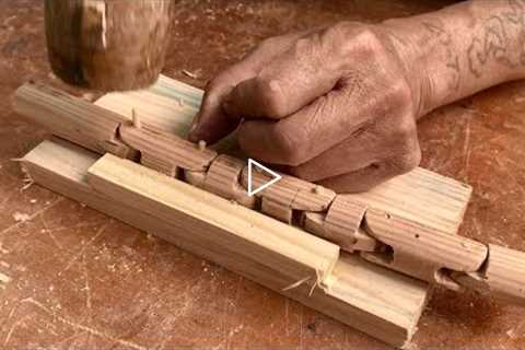 Useful DIY Woodworking Craft Ideas // How To Make A Adjustable Mobile Phone Holder With Joints