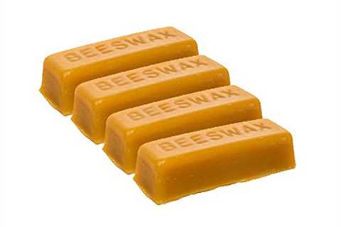 4 Pure Beeswax blocks - 100% pure and natural beeswax