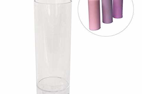 Wovemster Cylindrical Candle Mould,Handmade Plastic Candle Mould,DIY Candle Making Supplies