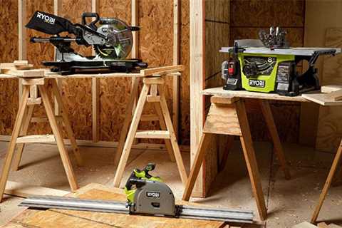 New Ryobi Cordless Track Saw, Table Saw, 10″ Miter Saw