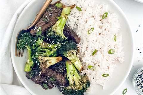 15-Minute Sukiyaki Steak + Broccoli