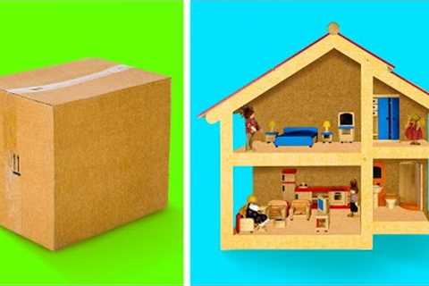 AWESOME CARDBOARD IDEAS FOR FUN! || 5-Minute Decor DIYs With Boxes