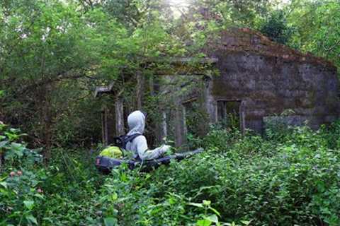 We''re so HAPPY to have a FREE CLEANING of the OVERGROW LAWN of the ABANDONED house in 1973