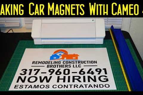 Making car magnets with cameo 4