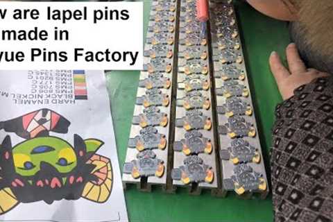 How to make enamel pins, Zinc alloy pins production steps in real pins manufacturer Jiayue Pins