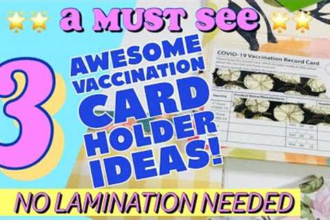 🌟EASY HOMEMADE VACCINATION CARD HOLDER🌟no laminator required / EASY DIY VACCINATION CARD HOLDER