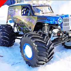 Losi LMT Son Uva Digger Monster Truck – Back Yard Snow Fun!