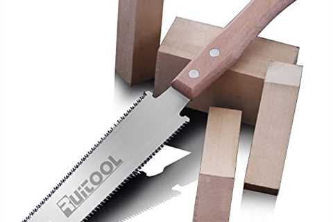 RUITOOL Japanese Hand Saw 6 Inch Double Edge Sided Pull Saw Ryoba SK5 Flexible Blade 14/17 TPI..