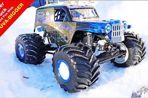 Losi LMT Son Uva Digger Monster Truck – Back Yard Snow Fun!