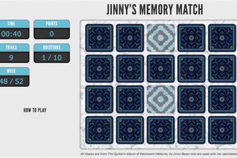 Jinny's Memory Match: 01/25/23