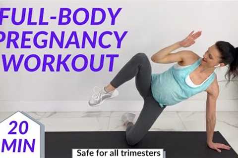 Full Body Pregnancy Workout | Pregnancy Cardio + Pregnancy Exercises
