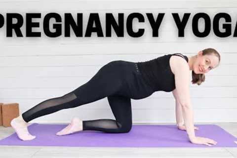 PREGNANCY YOGA | 15 Minute Prenatal Yoga For The Second and Third Trimester | LEMon Yoga