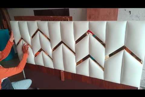 How To Build Bed Back Headboard at Home ||