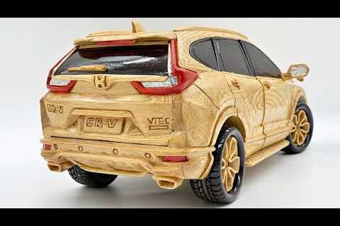 Wood Carving – HONDA CR V 2020 – Woodworking Art