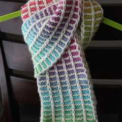 Knit a Rainbow Slip Stitch Scarf … Simple and Elegant!