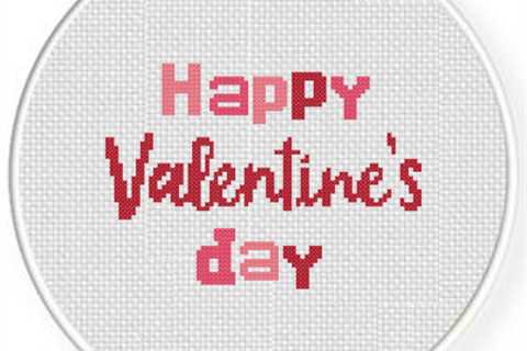 Happy Valentine’s Day Cross Stitch