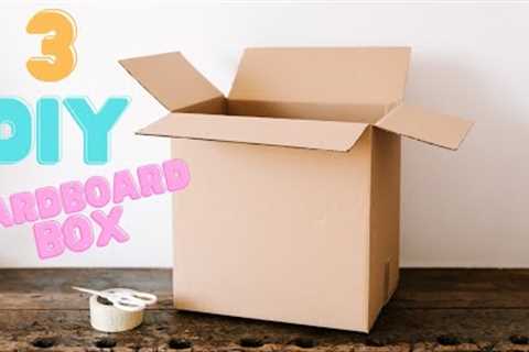 3 DIY Practical storage solutions with cardboard boxes