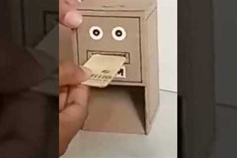 Diy Projects cardboard atm machine#shorts #youtubeshorts #ytshorts #craft #cardboard