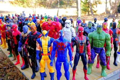 126 SUPERHEROES! Spider-Man, Superman, Wolverine, Hulk, Batman, Power Rangers, Star Wars, Avengers!