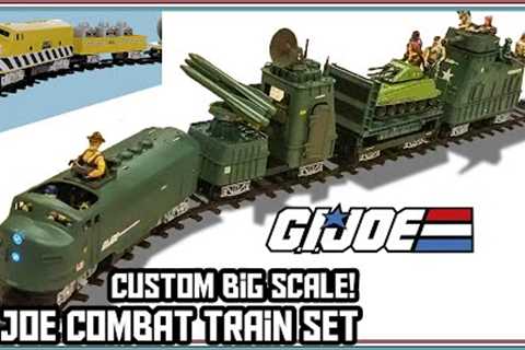 Custom Gi Joe Combat Train Set - COMPLETE - Modified for ARAH figures and vehicles! - How To