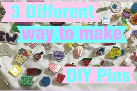 3 Different Ways to Make DIY pins without plastic