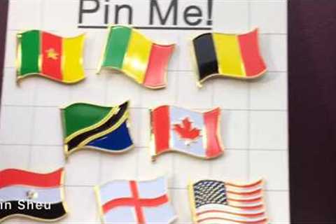 national flag pins~ custom made patriot lapel pins