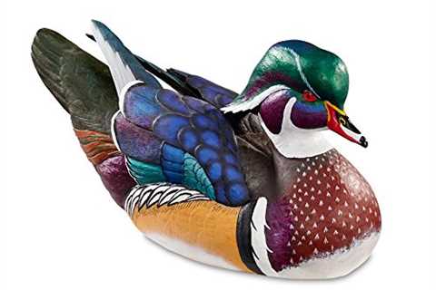 Swan Lake - Wood Duck Large Decoy by Sam Nottleman