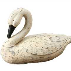 Your Heart's Delight 15 by 9-1/2-Inch Bent Neck Feathered Goose, Large