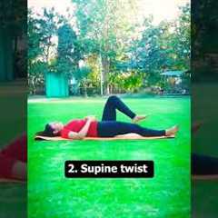 5 Best Exercises for Back Pain | #youtubeshorts #backpain | Shivangi Desai