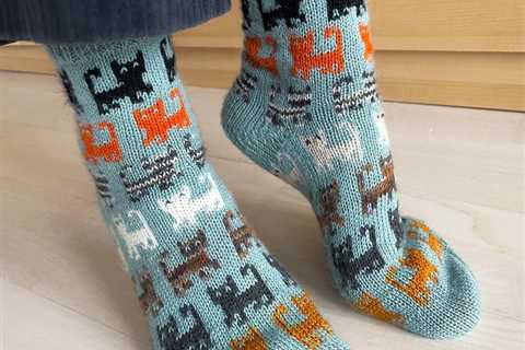 Knit a Pair of Herding Cats Socks, Designed By Charlotte Stone