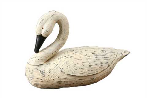 Your Heart's Delight 15 by 9-1/2-Inch Bent Neck Feathered Goose, Large