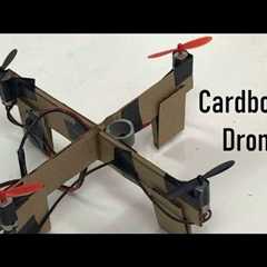 How to make a drone for school projects | Cardboard Quad-copter making | Torque effect explained