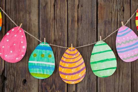 Make an Easy Easter Egg Garland Craft Perfect for Preschool