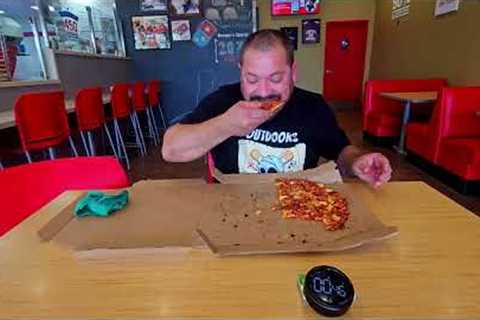 Domino''s Pizza Large Pizza Speed Challenge / Smokin Patties Inspired