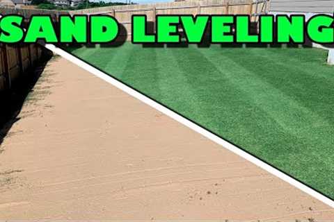 Using SAND to LEVEL Your LAWN | Topdressing for a FLAT Lawn