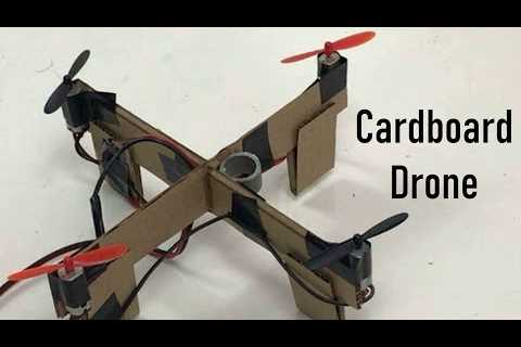 How to make a drone for school projects | Cardboard Quad-copter making | Torque effect explained