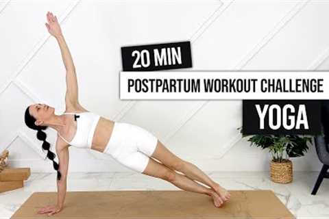 Postpartum Yoga Flow For 6 Month+ Postpartum // 20-Min Postnatal Yoga