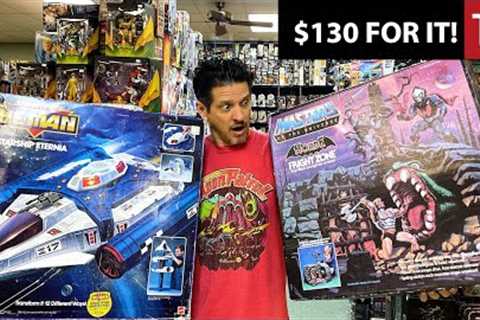 $130 for Vintage Sealed He Man Play sets and Sideshow Hot Toys Batmobile