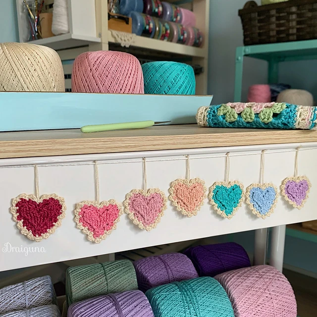 Beautiful ‘Higher Love’ Designed by Julia Hart – Free Crochet Heart Pattern With a Modern Vintage..