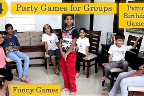 4 Funny games | Fun Group Games for Kids | Birthday Party Games for Kids | Funny Party Games