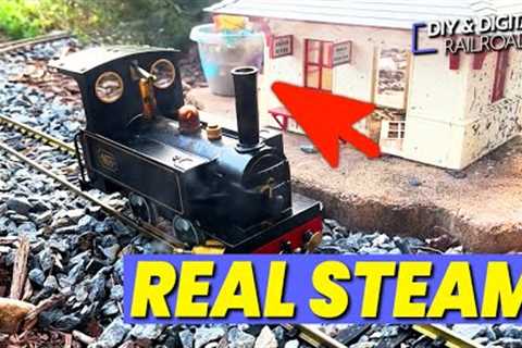 This Model Train Runs on REAL STEAM