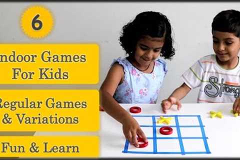 6 Indoor games for kids | Learning games | school activities for kids | preschool and primary kids